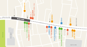 東高円寺銀座商店会マップ